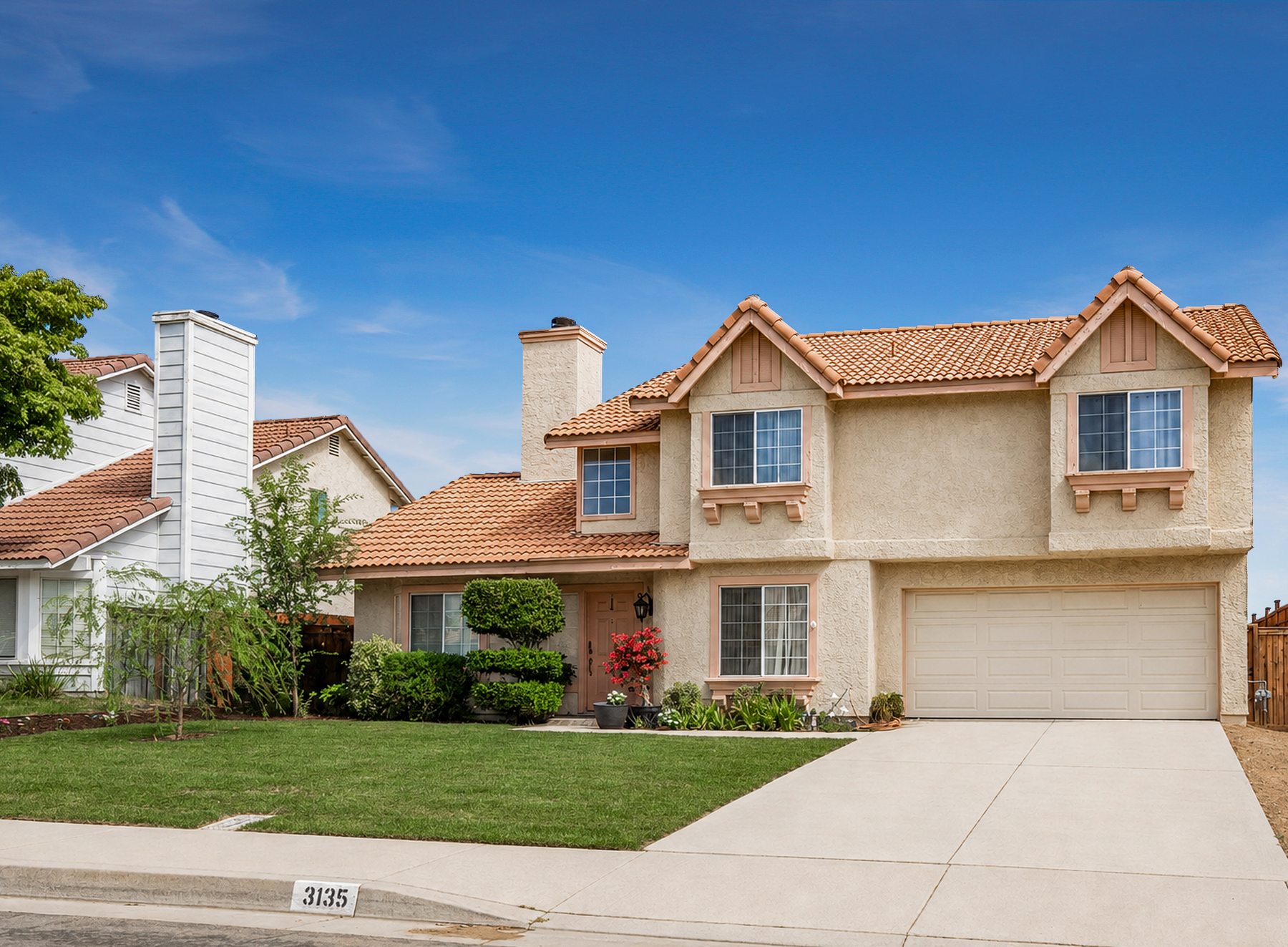 Professionally photographed Southern California home at golden hour
